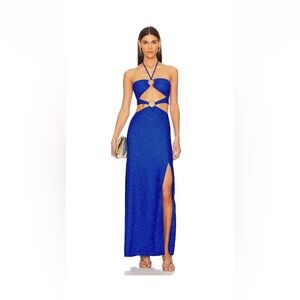 Luli Fama Brilla double loop long dress